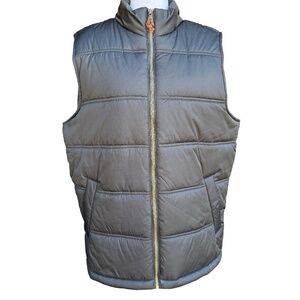 Weatherproof Vintage Dark Grey Down Vest Mens Size Large